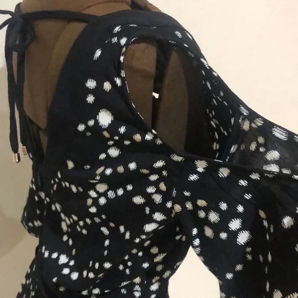 Sass & Bide size 8 speckles and stars foil print dress - Picture 6 of 14